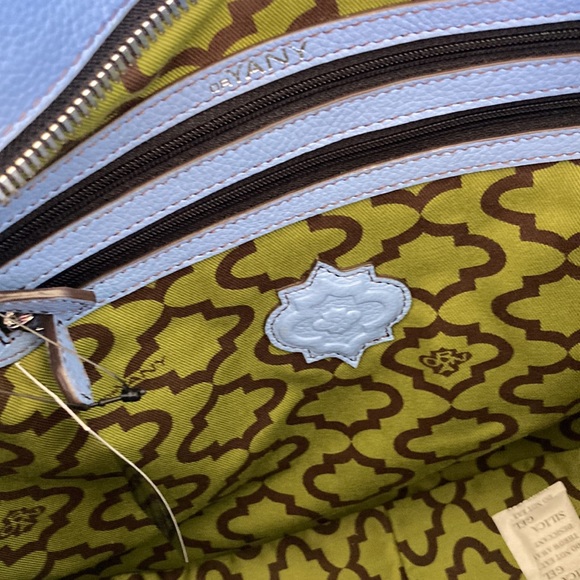 orYANY.  NEW WITH DUSTBAG. BEAUTIFUL SKYBLUE BAG. 100% LEATHER.  NWT - Picture 6 of 13
